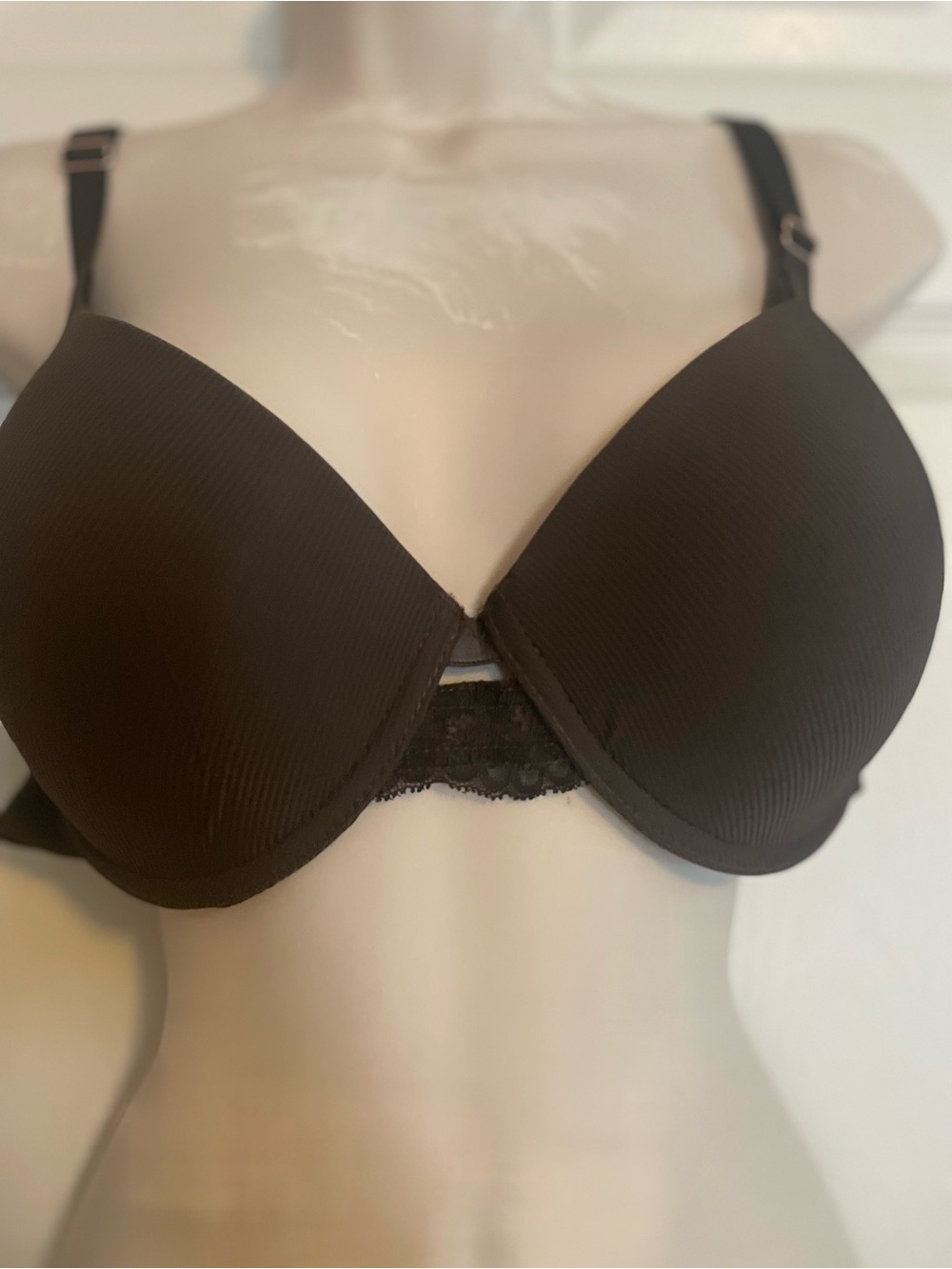 Danskin Brown Lace-Back T-Shirt Bra - Women Intimates